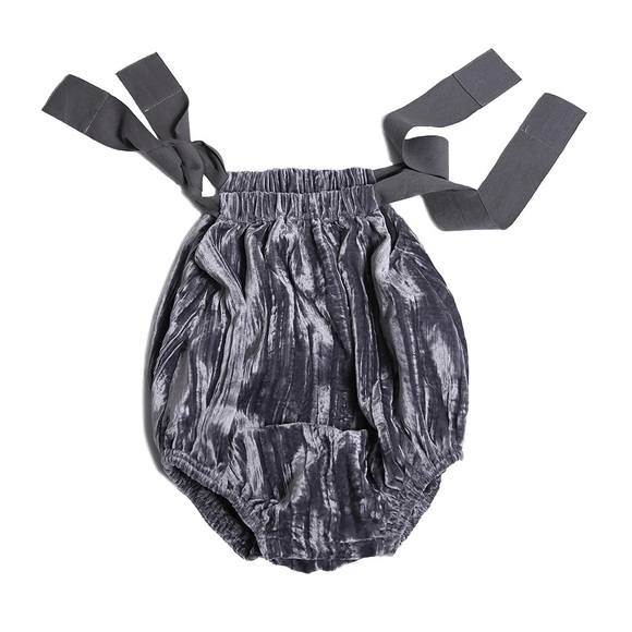 Tia Cibani Velvet Elephant Romper RUCHED SAC ROMPER - Picture 1 of 6